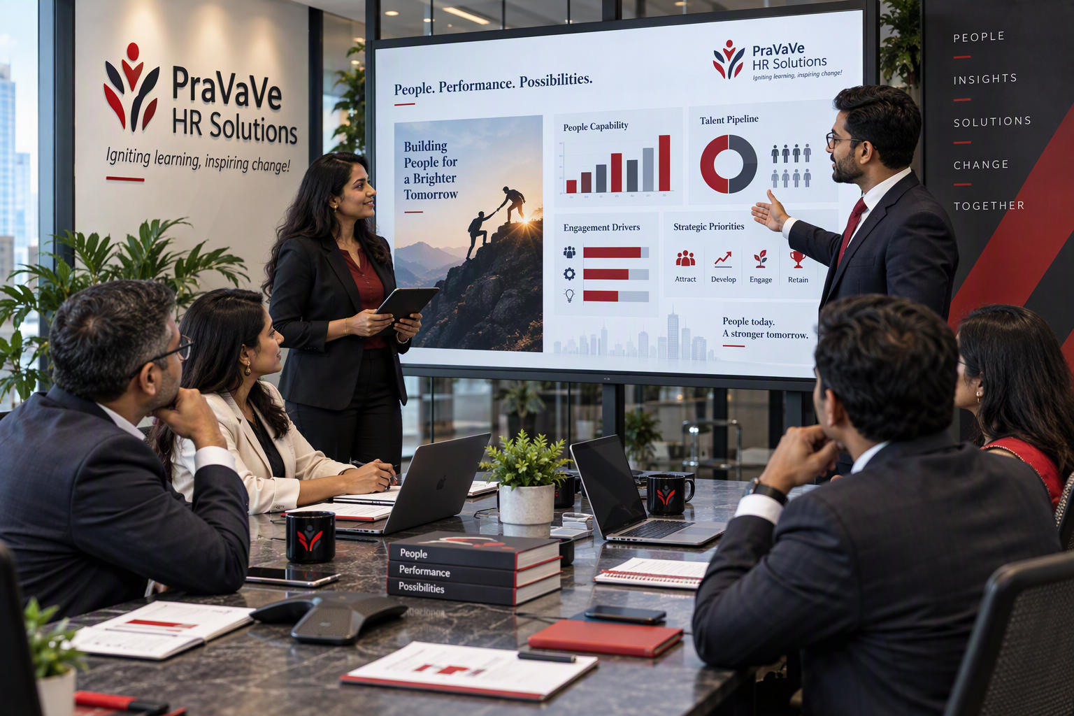 HR advisors collaborating with business leaders